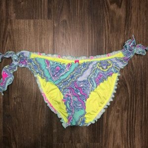Victoria’s Secret Multicolored Ruffle Bikini M